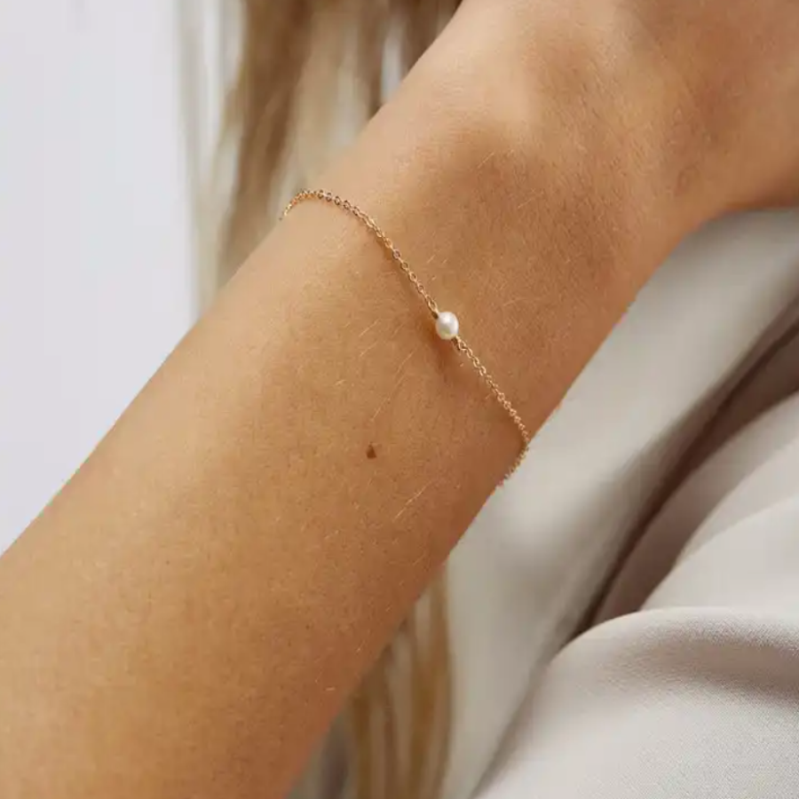 Buy PEARLADA 3-Row 18K Gold Chain Bracelet Dainty Cross Medallion Charm  Bracelet OT Toggle Bangle Handmade Stacking Layering Jewelry Fashion Long  and Short Oval Link Bracelet for Her at Amazon.in